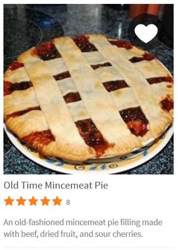mince meat pie